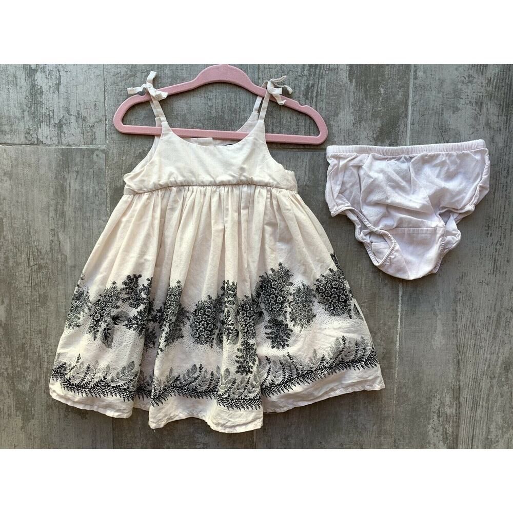 BABY GAP Baby Girls Floral Sleeveless Sundress EUC Dress & Bloomers Set 12-18M
